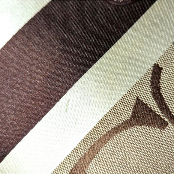 COACH Bag Signature Hamptons Weekender Brown Stripe Jacquard Canvas Shoulder EUC - Picture 15 of 15